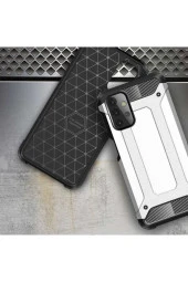 Galaxy A32 Kılıf Shockproof Slikon Zırh Gri thumbnail 4