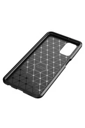 Galaxy A02s Kılıf Karbon Delüx Tpu Silikon Siyah thumbnail 3