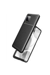 Galaxy A12 Kılıf Karbon Delüx Tpu Silikon Lacivert thumbnail 3