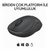 Logitech M240 Sessiz Kompakt Kablosuz Bluetooth Mouse - Siyah - 4