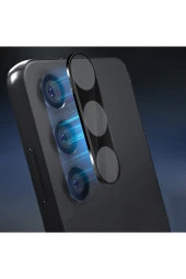 Galaxy S23 Plus Ile Uyumlu Kamera Lens Koruma Ile Uyumlu Halcyon Tam Kaplayan Kamera Koruma Siyah thumbnail 5