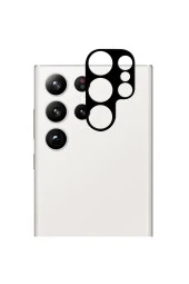 Galaxy S23 Ultra Ile Uyumlu Kamera Lens Koruma Ile Uyumlu Halcyon Tam Kaplayan Kamera Koruma Siyah thumbnail 1