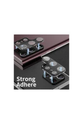 Galaxy S23 Ultra Ile Uyumlu Kamera Lens Koruma Ile Uyumlu Halcyon Tam Kaplayan Kamera Koruma Siyah thumbnail 2