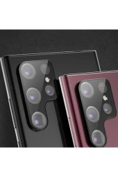 Galaxy S23 Ultra Ile Uyumlu Kamera Lens Koruma Ile Uyumlu Halcyon Tam Kaplayan Kamera Koruma Siyah thumbnail 4