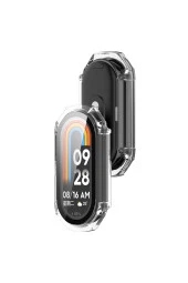 Xiaomi Mi Band 8 Ile Uyumlu Sert Pc Kasa Korumalı Gard Çerçeve Şeffaf - 1