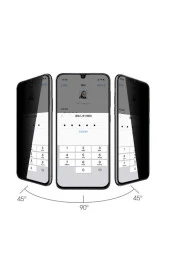 Galaxy A54 Ile Uyumlu Hayalet Ekran Koruyucu Z-davin Privacy Seramik Ekran Filmi Siyah thumbnail 4