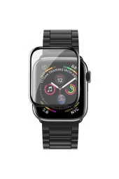 Apple Watch Series 8 Gps 41 mm Uyumlu Tam Kaplayan Kavisli Ekran Koruyucu 3d Lively Film Siyah thumbnail 3