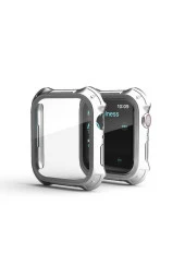 Watch 7 Ile Uyumlu 45mm Için Tank Zırh Kasa Ve Ekran Koruyucu Talisman Watch Gard Siyah thumbnail 4