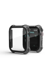 Watch 7 Ile Uyumlu 45mm Için Tank Zırh Kasa Ve Ekran Koruyucu Talisman Watch Gard Siyah thumbnail 1