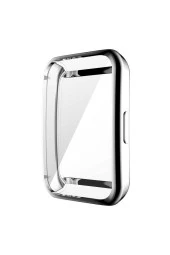 Huawei Band 7 Ile Uyumlu Tpu Çerçeveli Tam Kapatan Ekran Koruyucu Çerçeve Kılıf Gri thumbnail 2