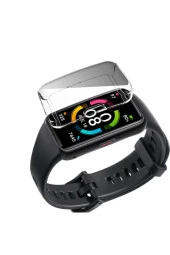 Huawei Band 6 Ile Uyumlu Tpu Çerçeveli Tam Kapatan Ekran Koruyucu Çerçeve Kılıf Şeffaf thumbnail 4