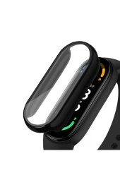 Xiaomi Mi Band 6 Ile Uyumlu Tam Kapatan Önü Kapalı Serendipity Tempered Ekran Koruma Siyah thumbnail 1