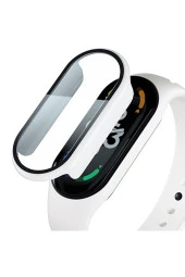Xiaomi Mi Band 7 Ile Uyumlu Tam Kapatan Önü Kapalı Serendipity Tempered Ekran Koruma Beyaz thumbnail 1