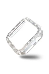 Watch 5 38 mm İle Uyumlu Sert Çerçeve Diamond Kapak Apple Watch 5 38mm Koruyucu Kılıf Gold thumbnail 1