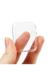 Watch 7 Uyumlu 45mm Için Şeffaf Tpu Çerçeveli Tam Kapatan Ekran Koruyucu Çerçeve Kılıf thumbnail 3