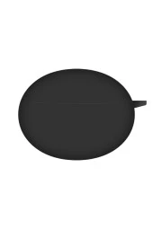 Huawei Freebuds 5i Ile Uyumlu Kılıf Solid Color Smooth Matte Tpu Siyah thumbnail 1