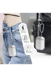 Xiaomi Redmi Buds 3 Lite Ile Uyumlu Şeffaf Silikon Kılıf Tam Koruma Kancalı Anahtarlık Silikon Kılıf - 4