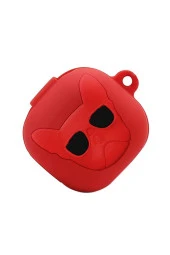 Samsung Galaxy Buds Pro 2 Ile Uyumlu Karakter Görünümlü Cartoon Kılıf Red Dog thumbnail 2