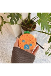 Samsung Galaxy Buds Live Ile Uyumlu Karakter Görünümlü Cartoon Kılıf Pineapple thumbnail 1