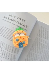 Samsung Galaxy Buds Live Ile Uyumlu Karakter Görünümlü Cartoon Kılıf Pineapple thumbnail 3