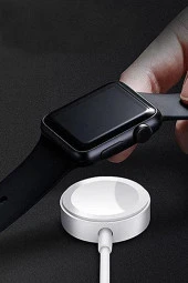 Apple Watch Ile Uyumlu A Kalite Manyetik Kablosuz Akıllı Saat Hızlı Şarj Cihazı 1 Metre Type-c Giriş thumbnail 3