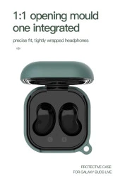 Galaxy Buds Live Çengelli Pembe Kılıf Smooth Matte Tpu thumbnail 2