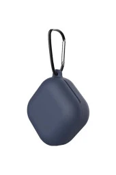 Galaxy Buds Live  Çengelli Lacivert Kılıf Smooth Matte Tpu thumbnail 1