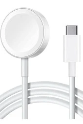 Apple Watch Ile Uyumlu A Kalite Manyetik Kablosuz Akıllı Saat Hızlı Şarj Cihazı 1 Metre Type-c Giriş thumbnail 1