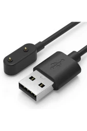 Huawei Children 4x Ile Uyumlu Akıllı Saat Için Manyetik Usb Şarj Kablosu Siyah thumbnail 1