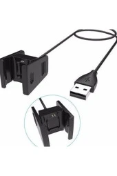 Fitbit Charge 2 Ile Uyumlu Akıllı Saat Usb Şarj Kablosu Siyah - 2