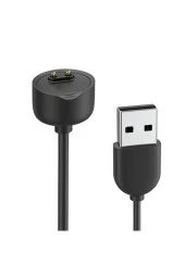 Xiaomi Mi Band 6 Ile Uyumlu Akıllı Saat Şarj Kablosu Manyetik Usb Şarj Aleti Siyah thumbnail 2