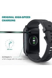 Huawei Watch Fit 2 Ile Uyumlu Akıllı Saat Için Manyetik Usb Şarj Kablosu Siyah thumbnail 2