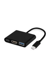 Type-c To 4k Hdmı + Usb 3.0 + Usb Type-c Dönüştürücü thumbnail 1