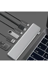 7in1 Hub Type-c To 4k Uhd Hdmı Usb Çoklayıcı thumbnail 2