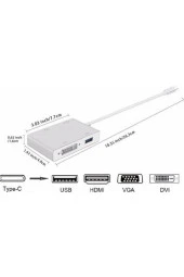 Usb Çevirici Hub 4in1 Adaptör thumbnail 2