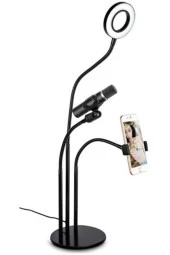 3in1 Youtube Set Cep Telefonu & Mikrofon Tutucu Ve Selfie Işığı thumbnail 2