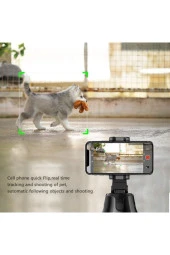 Otomatik Akıllı Çekim Selfie 360 Rotasyon Otomatik Akıllı Takip Vlog Kamera Telefon Tutucu - 2