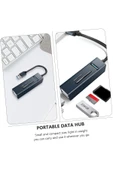Type-c To Usb Dönüştürücü 3.0 Hub 5in1 Port Hızlı Aktarım 5gbps Usb Hafıza Kart Okuyucu Telefon Pc - 6