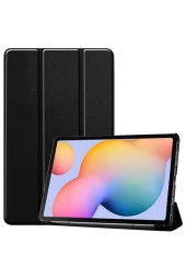 Ipad Air 9.7 2017 Ile Uyumlu Kılıf Stand Olabilen Katlanabilir Smart Cover Siyah thumbnail 1