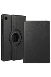 Lenovo Tab M10 Tb-x605f 10.1" Dönerli Standl Kılıf 360 Derece Dönerli Standlı Siyah thumbnail 1