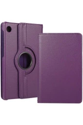 Lenovo Tab M10 Tb-x505f 10.1" Dönerli Standl Kılıf 360 Derece Dönerli Standlı Mor thumbnail 1