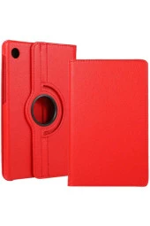 Lenovo Tab M10 Tb-x505f 10.1" Dönerli Standl Kılıf 360 Derece Dönerli Standlı Kırmızı thumbnail 1