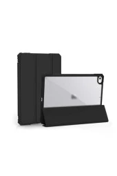 Ipad 9.7 2017 ?Uyumlu Standlı Siyah Tablet Kılıfı thumbnail 1