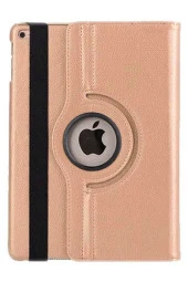 Ipad Air 360 Derece Dönerli Standlı Tablet Kılıfı Gold thumbnail 1