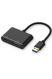 Usb 3.0/ 2.0-hdmı- Vga-hdtv Adaptör Kablosu Harici Dönüştürücü thumbnail 1
