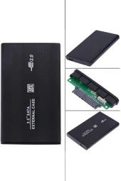 2.5" Sata Harddisk Kutusu Usb 2.0 Notebook Diskleri Için Hdd Kasası thumbnail 2