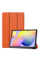 Galaxy Tab S6 Lite P610 Kılıf Smart Cover Turuncu thumbnail 1