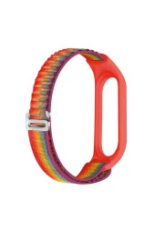 Xiaomi Mi Band 3 Ve Mi Band 4 Ile Uyumlu Akıllı Bileklik Alpen Loop Yedek Kordon Çift Katmanlı Kumaş thumbnail 2