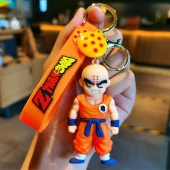 Anime Dragon Ball Z Ejderha Topu Krillin 3D Silikon Anahtarlık thumbnail 2
