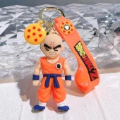 Anime Dragon Ball Z Ejderha Topu Krillin 3D Silikon Anahtarlık thumbnail 3